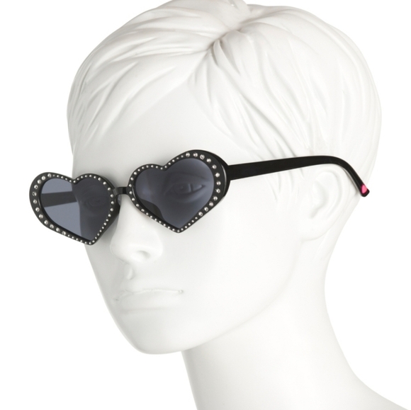 Betsey Johnson Accessories - Betsey Johnson Black Heart Sunglasses